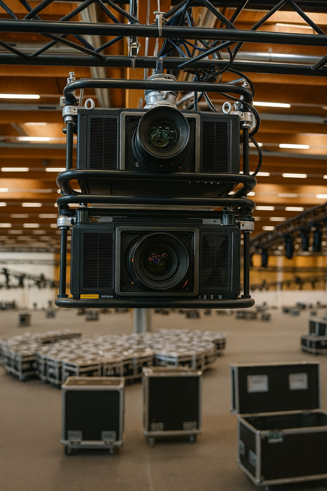 Beamer Stacking und seamless Transition auf Projektionsflächen